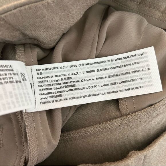 Abercrombie & Fitch Brushed Suiting Tailored Cargo Wide Leg Pants Size 28 6 - Picture 9 of 11